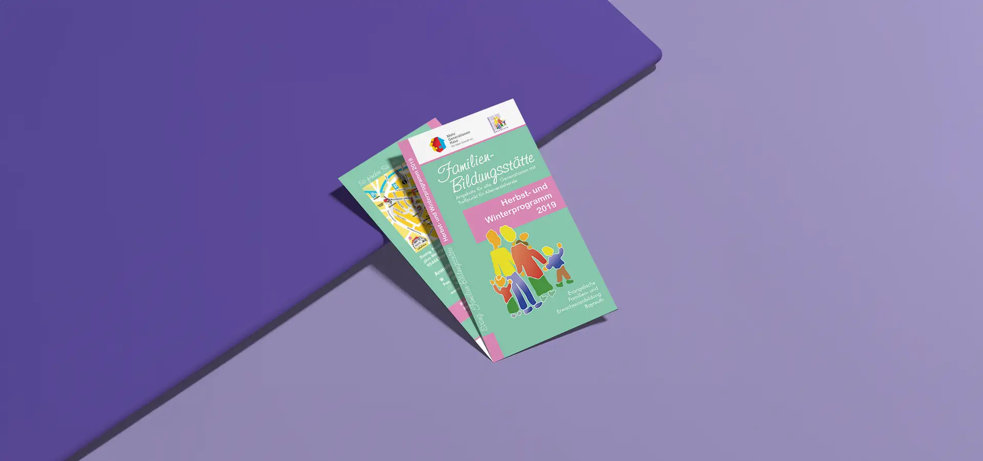 Broschüre für Familien-Bildungsstätte, Herbst/Winterprogramm 2019.
