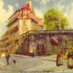 Historische Postkarte von Bayreuth, Hofgarten Eingang.